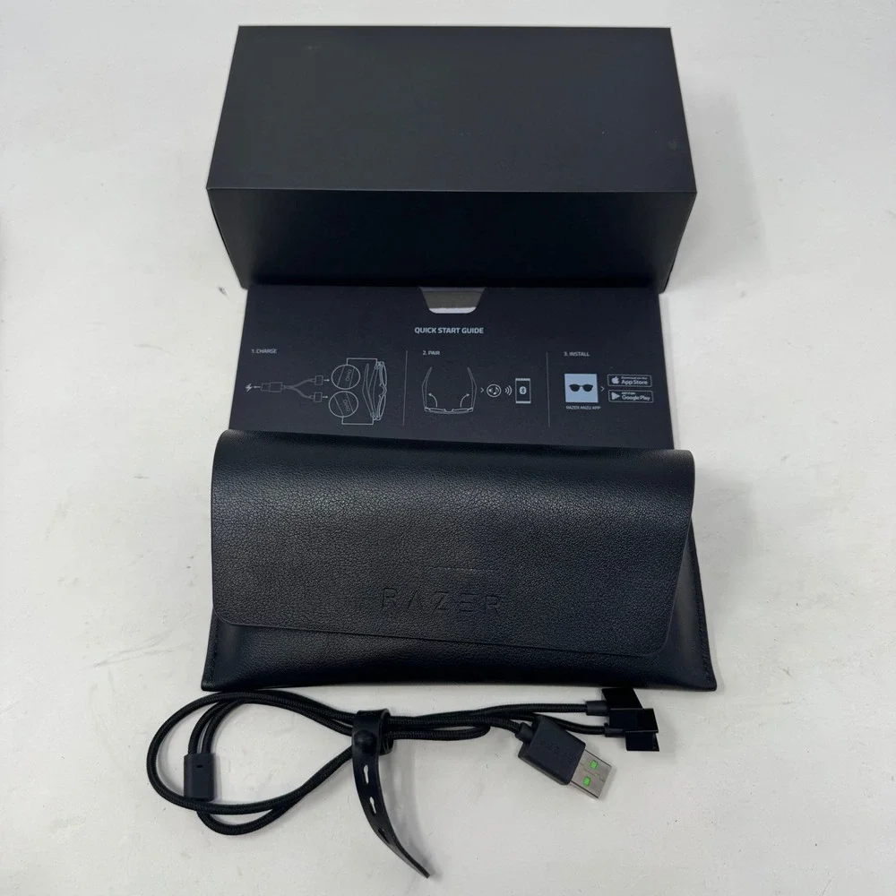 Razer Anzu Smart Glasses Rectangular Bluetooth Audio Blue Light Polarized Lenses